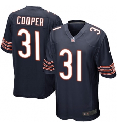 Men's Nike Chicago Bears #31 Marcus Cooper Game Navy Blue Team Color NFL Jersey