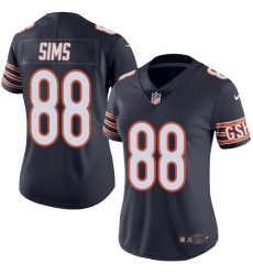 Women's Nike Chicago Bears #88 Dion Sims Elite Navy Blue Team Color NFL Jersey
