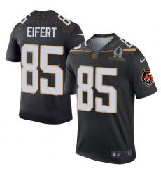Men's Nike Cincinnati Bengals #85 Tyler Eifert Elite Black Team Irvin 2016 Pro Bowl NFL Jersey