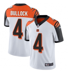 Youth Nike Cincinnati Bengals #4 Randy Bullock Vapor Untouchable Limited White NFL Jersey