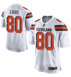 Men's Nike Cleveland Browns #80 Ricardo Louis Game White NFL Jersey