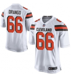 Men's Nike Cleveland Browns #66 Spencer Drango Game White NFL Jersey