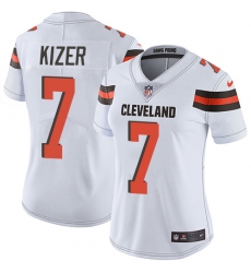 Women's Nike Cleveland Browns #7 DeShone Kizer Elite White NFL Jersey
