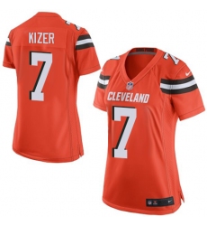 Women's Nike Cleveland Browns #7 DeShone Kizer Game Orange Alternate NFL Jersey