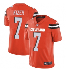 Youth Nike Cleveland Browns #7 DeShone Kizer Elite Orange Alternate NFL Jersey