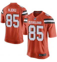 Men's Nike Cleveland Browns #85 David Njoku Game Orange Alternate NFL Jersey