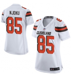 Women's Nike Cleveland Browns #85 David Njoku Game White NFL Jersey