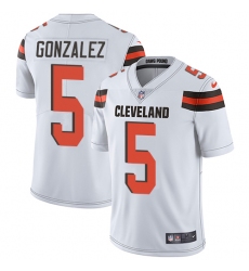 Youth Nike Cleveland Browns #5 Zane Gonzalez Elite White NFL Jersey