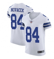 Men's Nike Dallas Cowboys #84 Jay Novacek Elite White NFL Jersey