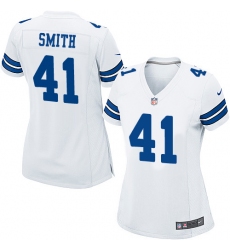 Women's Nike Dallas Cowboys #41 Keith Smith Game White NFL Jersey