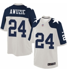 Men's Nike Dallas Cowboys #24 Chidobe Awuzie Limited White Throwback Alternate NFL Jersey