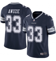 Youth Nike Dallas Cowboys #33 Chidobe Awuzie Navy Blue Team Color Vapor Untouchable Limited Player NFL Jersey