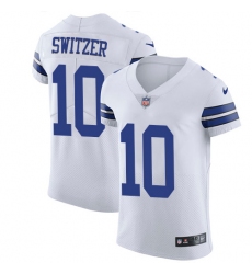 Men's Nike Dallas Cowboys #10 Ryan Switzer Elite White NFL Jersey
