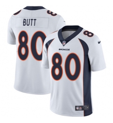 Youth Nike Denver Broncos #80 Jake Butt Elite White NFL Jersey