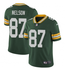 Youth Nike Green Bay Packers #87 Jordy Nelson Elite Green Team Color NFL Jersey