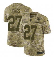 Youth Nike Green Bay Packers #27 Josh Jones Limited Camo 2018 Salute to Service NFL Jersey