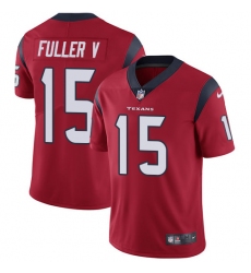 Youth Nike Houston Texans #15 Will Fuller V Elite Red Alternate NFL Jersey