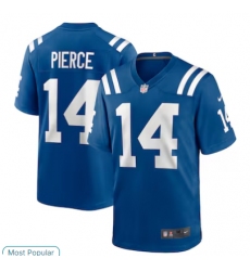 Men's Indianapolis Colts #14 Alec Pierce Limited Blue Royal Player Jersey