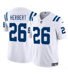 Men's Indianapolis Colts #26 Khalil Herbert White 2025 F.U.S.E. Vapor Limited Football Stitched Jersey