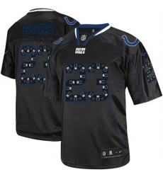Men's Nike Indianapolis Colts #23 Frank Gore Elite New Lights Out Black NFL Jersey