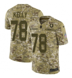 Youth Nike Indianapolis Colts #78 Ryan Kelly Limited Camo 2018 Salute to Service NFL Jersey