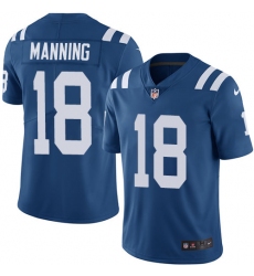 Youth Nike Indianapolis Colts #18 Peyton Manning Elite Royal Blue Team Color NFL Jersey