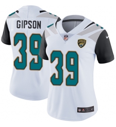 Women's Nike Jacksonville Jaguars #39 Tashaun Gipson Elite White NFL Jersey