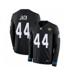 Men's Nike Jacksonville Jaguars #44 Myles Jack Limited Black Therma Long Sleeve NFL Jersey