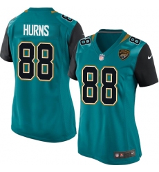 Women's Nike Jacksonville Jaguars #88 Allen Hurns Game Teal Green Team Color NFL Jersey