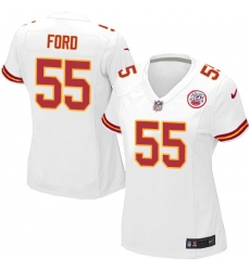 Women's Nike Kansas City Chiefs #55 Dee Ford Game White NFL Jersey
