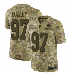 Youth Nike Kansas City Chiefs #97 Allen Bailey Limited Camo 2018 Salute to Service NFL Jersey