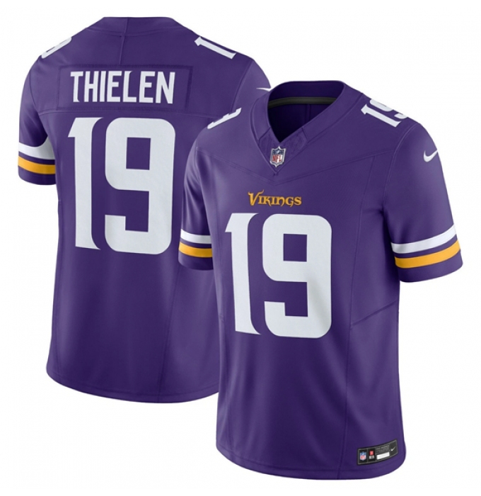 Men's Minnesota Vikings #19 Adam Thielen Purple 2024 F.U.S.E. Vapor Untouchable Limited Football Stitched Jersey
