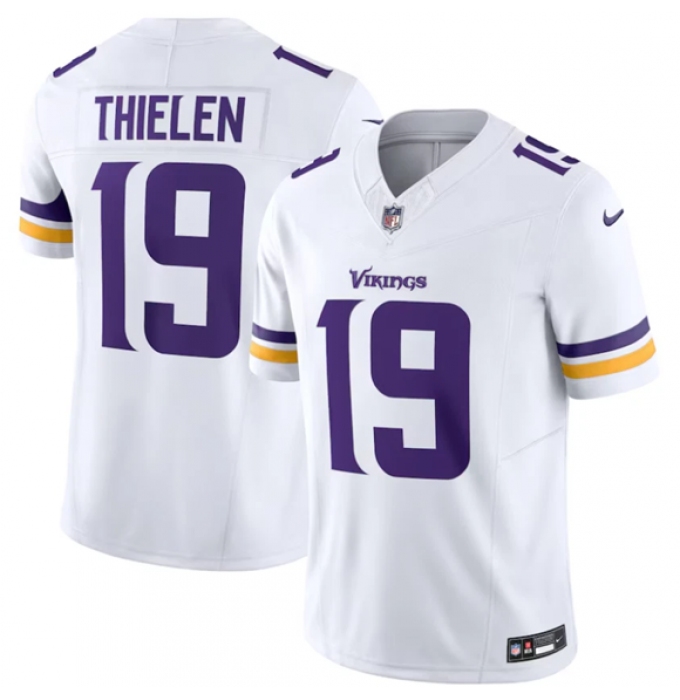 Men's Minnesota Vikings #19 Adam Thielen White 2025 F.U.S.E. Vapor Untouchable Limited Football Stitched Jersey