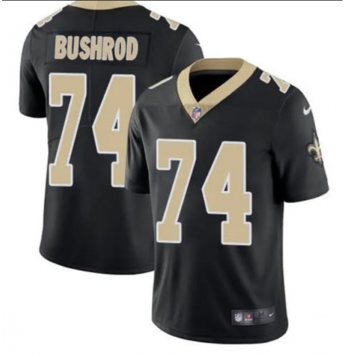 Men's New Orleans Saints #74 Jermon Bushrod Black Vapor Limited Stitched Jersey