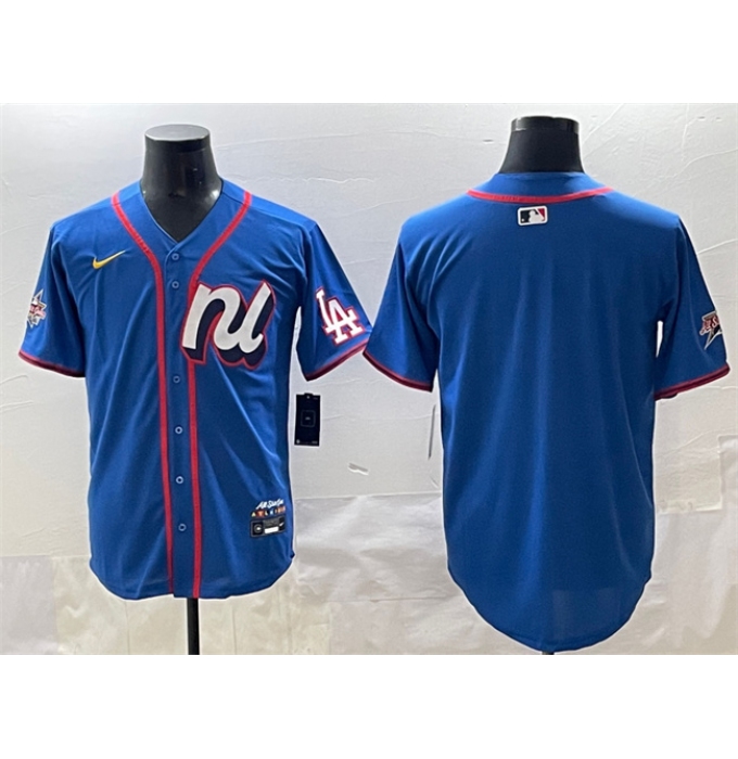 Men's National League Los Angeles Dodgers Blank Blue 2025 All-Star Edition Limited Stitched Baseball Jersey