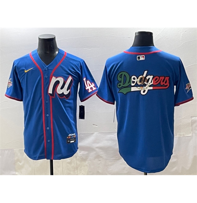 Men's National League Los Angeles Dodgers Team Big Logo Blue 2025 All-Star Edition Limited Stitched Baseball Jersey