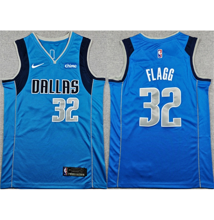 Men's Dallas Mavericks #32 Cooper Flagg Blue 2025 Icon Edition Stitched Basketball Jersey